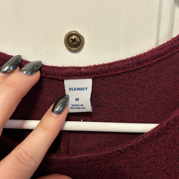 Burgundy Long Sleeve Dress - Picture 3 of 3